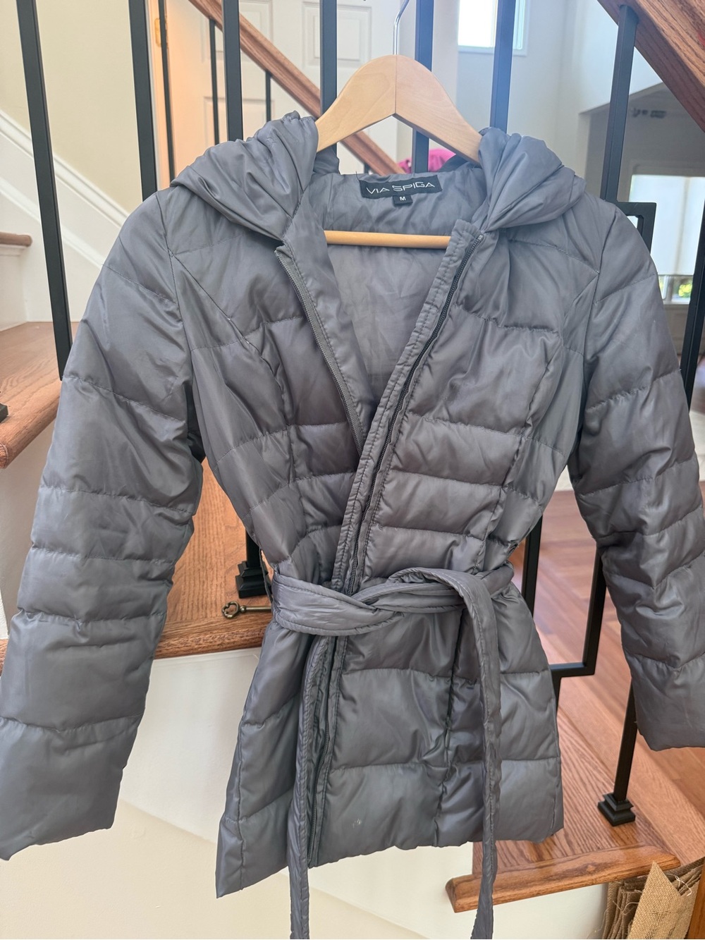 Via Spiga  Gray Quilted Jacket